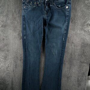 True Religion Becky Boot Cut USA Made Jeans Dark Wash Size 27 Women Adult